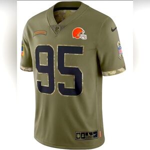 Cleveland Browns Miles Garrett #95 “salute to serve” NFL Jersey - Size Small​